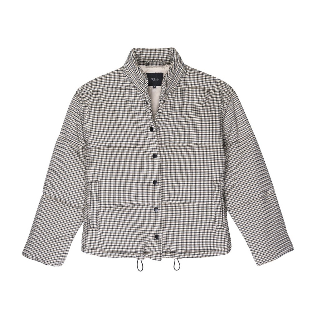 Rails Ezra Honey Plaid Puffer Jacket